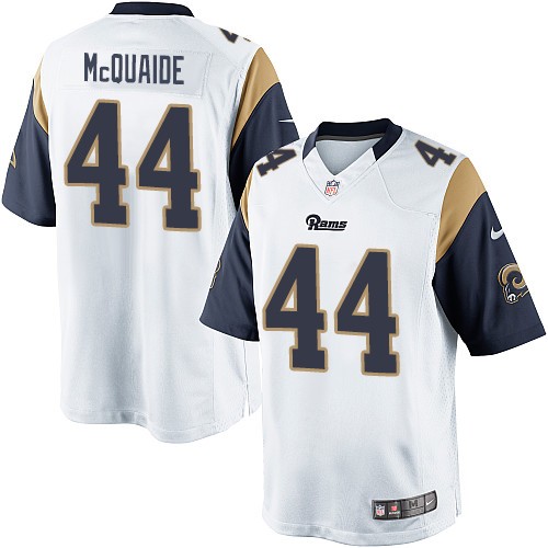 Youth Elite Jacob McQuaide Nike Jersey White Road - #44 NFL Los Angeles Rams